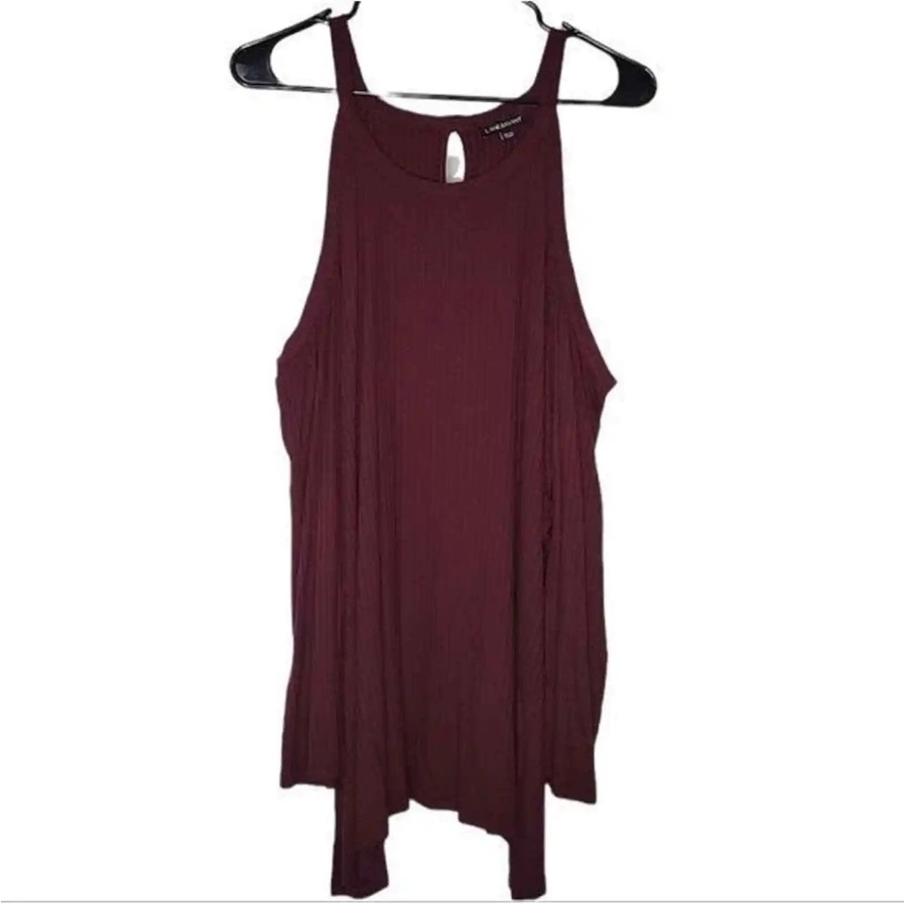 Lane Bryant Ribbed Cold Shoulder Top 26/28
